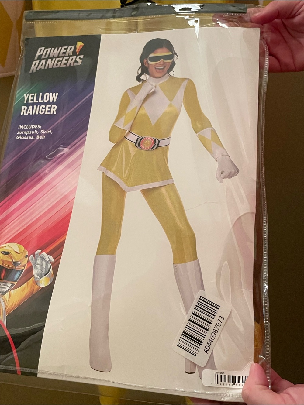 Power Ranger Yellow Ranger Costume for Kids - Yellow & White